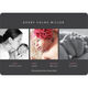 Pink Triple Photo Birth Announcements Image 5 of 6